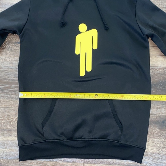 Billie Eilish Black Hoodie Pullover Jacket Juniors Size XL LIKE NEW - Picture 14 of 16